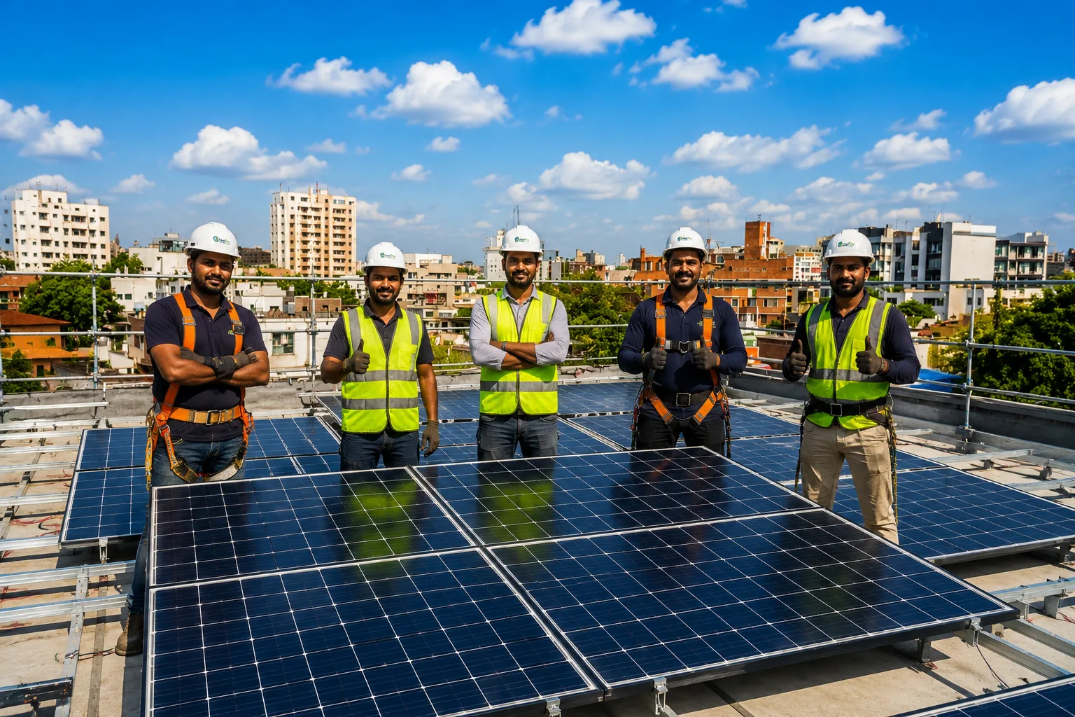 Clean solar panels after ANIBA Solar Doctor service